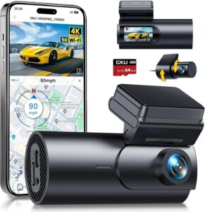 GKU 4K Dashcam – Dual-Kamera, Ultra-HD & Nachtsicht