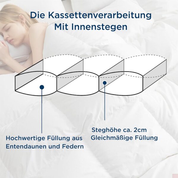 BEDSURE Daunendecke 135x200 – weiche Bettdecke für Winter & Komfort