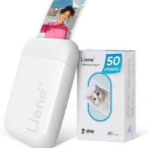 Liene Mini Fotodrucker – tragbar, kabellos & mit Stickerfunktion