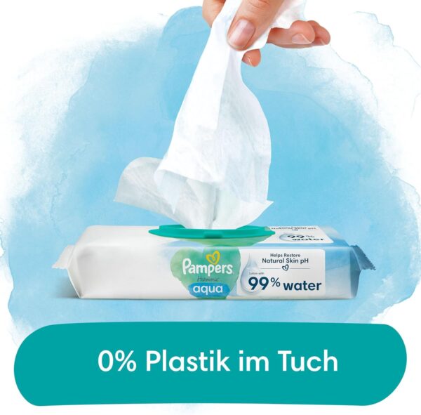 Pampers Harmonie Aqua Feuchttücher – Bild 2